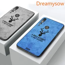 Рельефный тканевый чехол для телефона с оленем для huawei P Smart Plus P20 P30 Pro Mate20 lite Honor 20 Pro 10i 20i 8A 8C 8X8 S Мягкий чехол из ТПУ(China)