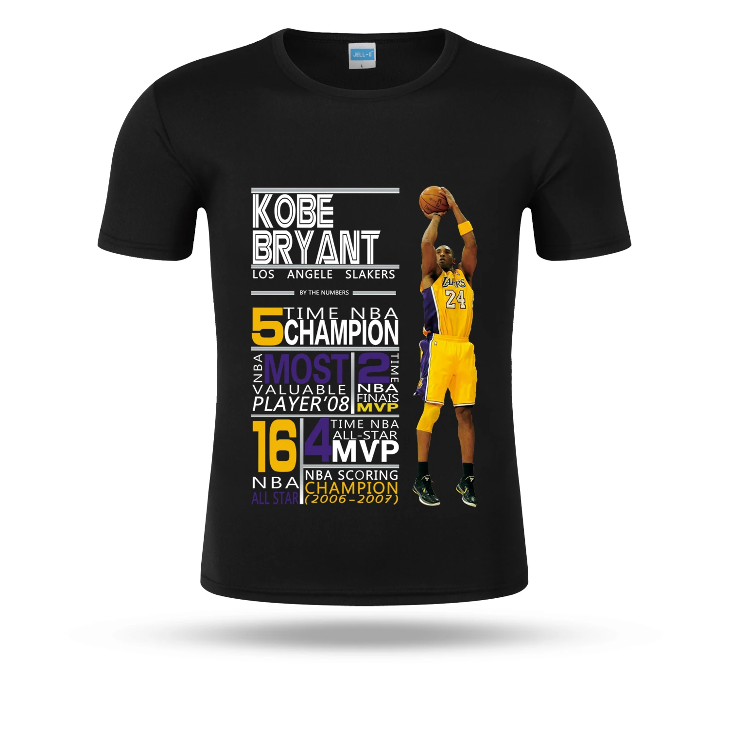 Футболка с надписью Kobe Bryant Чемпион mvp black mamba модная футболка из 100% хлопка для