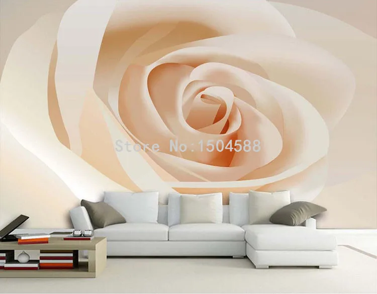 Современная простая белая Роза 3D стерео фреска обои для гостиной спальни уютный дизайн Декор фреска обои Papel де Parede Цветочные
