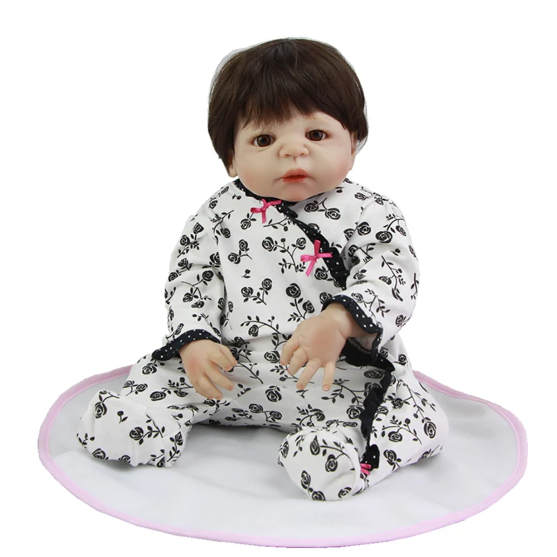 

KEIUMI Handmade 23 Inch Reborn Baby Girl Doll 57 cm Full Body Silicone Realistic Doll Baby Toy For Kids Birthday Gift Shower Toy