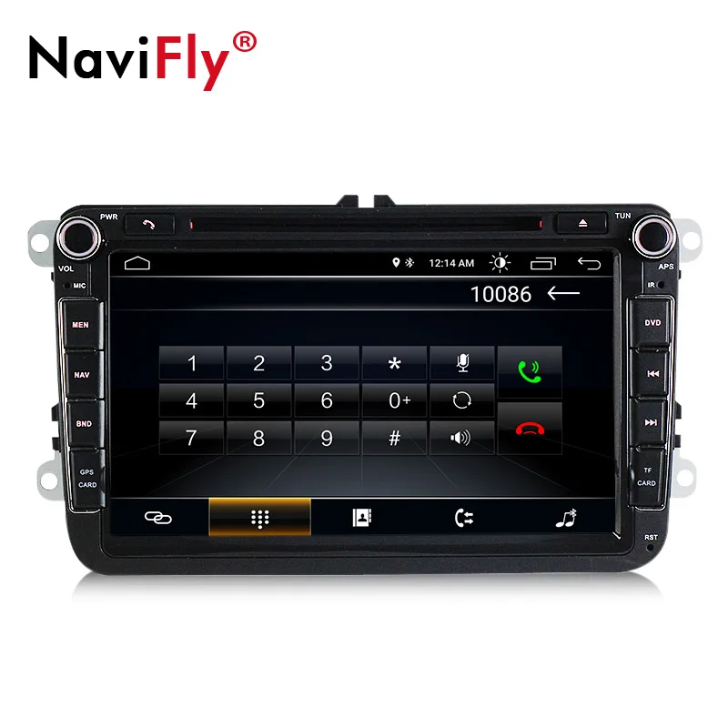 Best Android 9.0 quad core 1024*600 car dvd player for skoda VWPOLO GOLF 5 6 PASSAT CC TIGUAN TOURAN Fabia Caddy free shipping 3