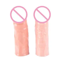 Реалистичная пениса рукава многоразовые презерватив фаллоимитатор увеличение моделирования пенис расширение увеличители секс-игрушку