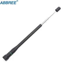 ABBREE AR-775 телескопическая SMA-Male VHF UHF двухдиапазонная антенна для Yaesu VX-6R TYT TH-UV8000D MD-380 Wouxun 8D 9D рация