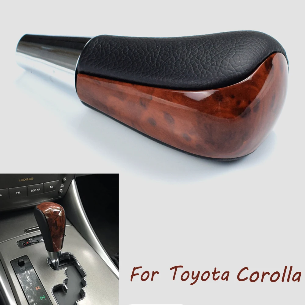 

Auto Automatic Transmission Gear Shift Lever Knob For TOYOTA Corolla Camry HARRIER FORTUNER CROWN Land Cruiser Walnut Styling