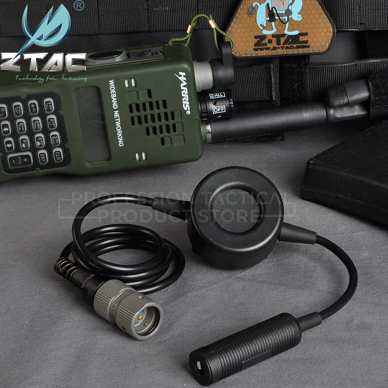 Ztac Airsoft Peltor PTT U TCI G: 2 военные Вилки 6-Пен U94 клавишей PTT во время кнопкой для принятия вызова применяется к PRC-148 КНР 152 для переносного приемо-передатчика ZH