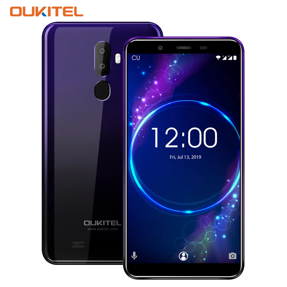 Oukitel U25 Pro 5,5 "2.5d Incell Дисплей 13mp + 2mp/5mp Android 8,1 мобильный телефон Mt6750t Octa Core 4g 64g отпечатков пальцев Смартфон