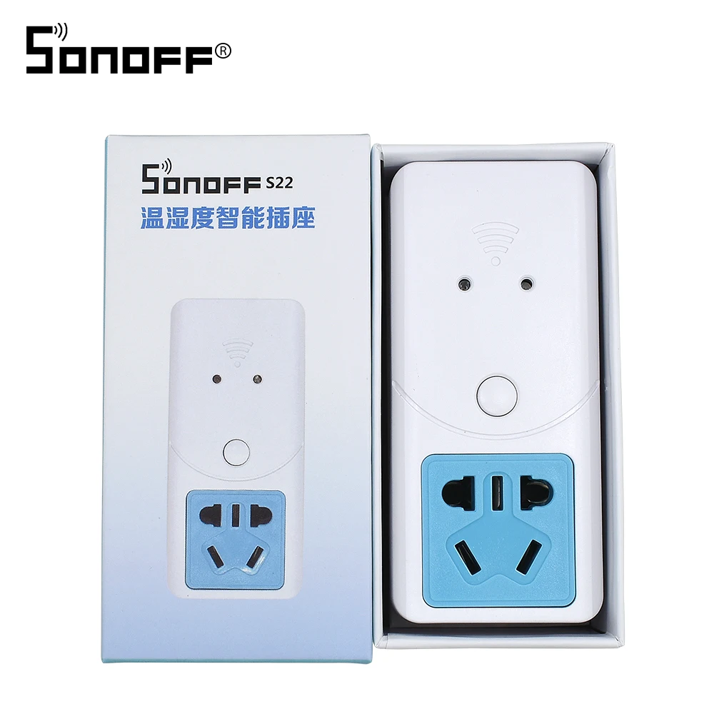 SONOFF S22 беспроводной умный дом Wi Fi переключатель розетка AU CN разъем поддержка