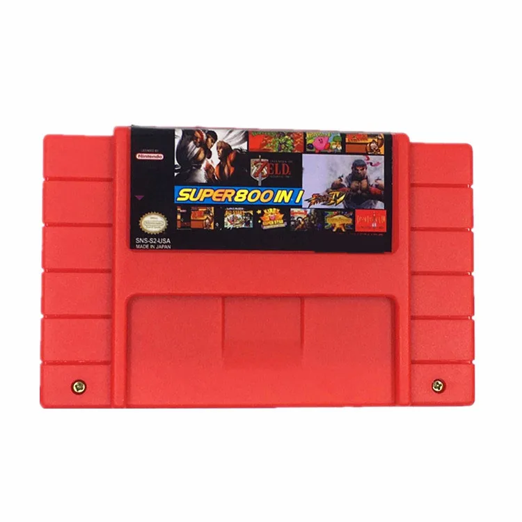 

2019 Latest edition Super 800 in 1 Games with Axelay Captain Commando Castlevania IV Sim City Samurai Shodown