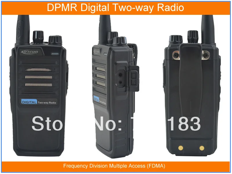 

Kirisun S565 UHF 400-470MHz DPMR Digital Portable Two-way Radio 2014 New 10km walkie talkie