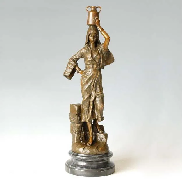Classical Bronze Statue Arab woman sculpture home decoration Upscale