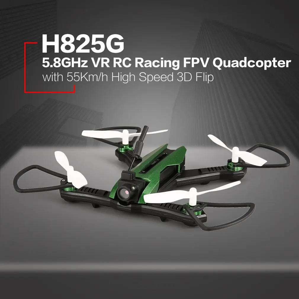 

H825G 5.8GHz VR Racer FPV Drone with Camera 55km/h High Speed wind Resistance Double Alarm Headless One Key Return 3D Flip