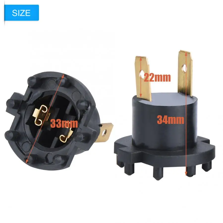 Headlight Holder Light Bulb Socket Socket Connector Plug Adapter Light Holder Lamp Holder 1 Pair of Headlight Socket Bulb Holder Adapter for 3 5 Kawasaki Aprilia B28V510