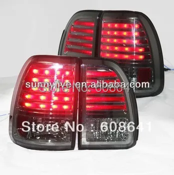 

For Lexus LX470 LED Tail Light Rear Lamp 1998-2002 All Smoke Black SN Type