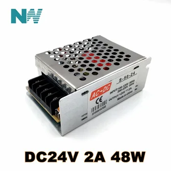 

AC110V 220V to DC24V 2A 48W Lighting Transformers CCTV / LED Strip Power Supply Adapter