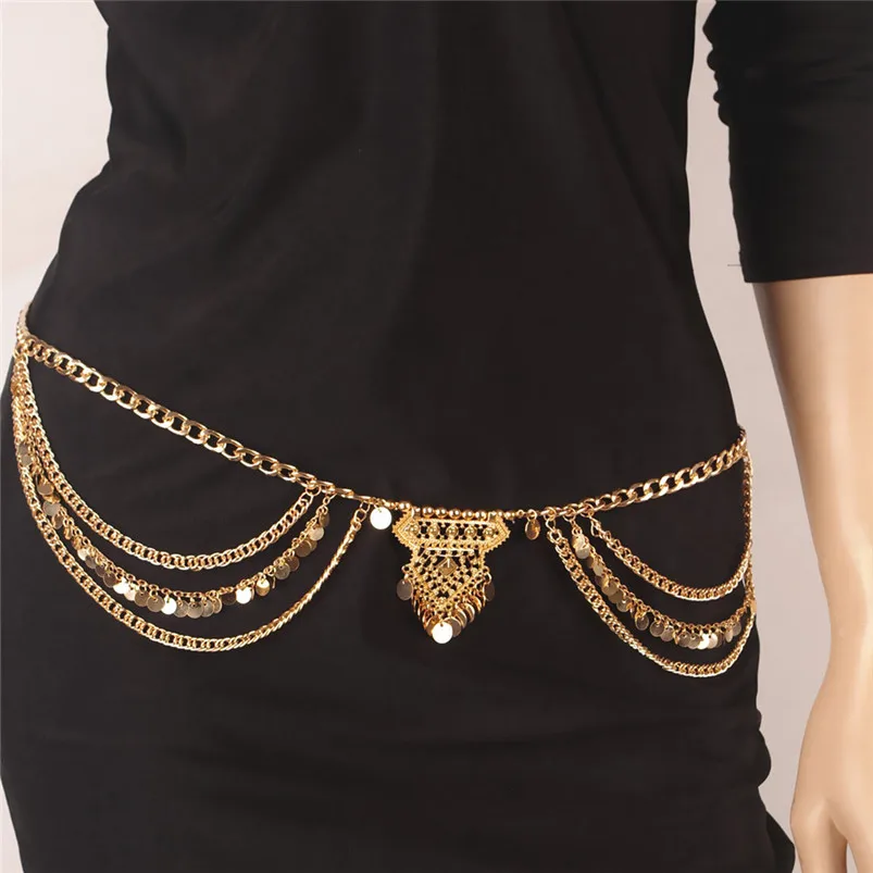 Fashion Sweet Women’s Waistband Chain Decorative Belt Body  Long Tassel Waist Chain Belt For Women 30JU26 (1)