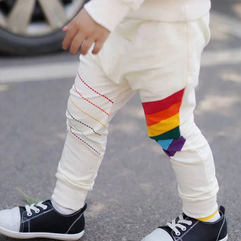 EnkeliBB/модные прямые брюки для мальчиков; детские брюки с радужным принтом; весенние детские штаны в европейском и американском стиле