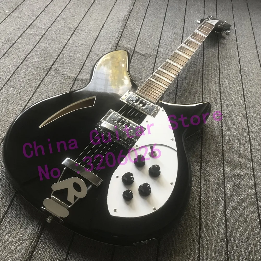 

good quality rick 330 guitar;6strings 330 guitar in black;free shipping