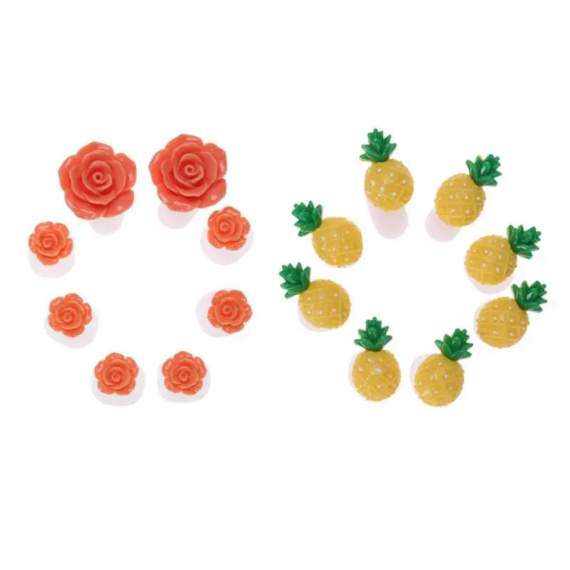 

8pcs/Set Silicone Toe Separator Flower Pineapple Nail Art Design DIY Tool Foots Toe Nail Art for Salon