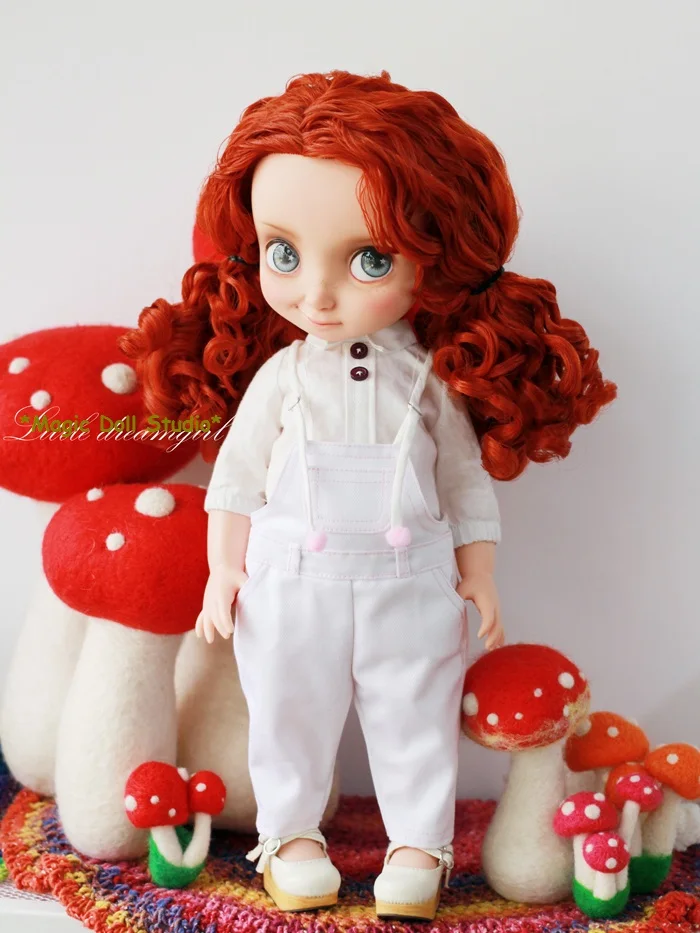 

[DY087]Free Shipping 16" Disyne Doll Clothes # Cotton Overall for 16 inch girl doll outfits making for wholesale