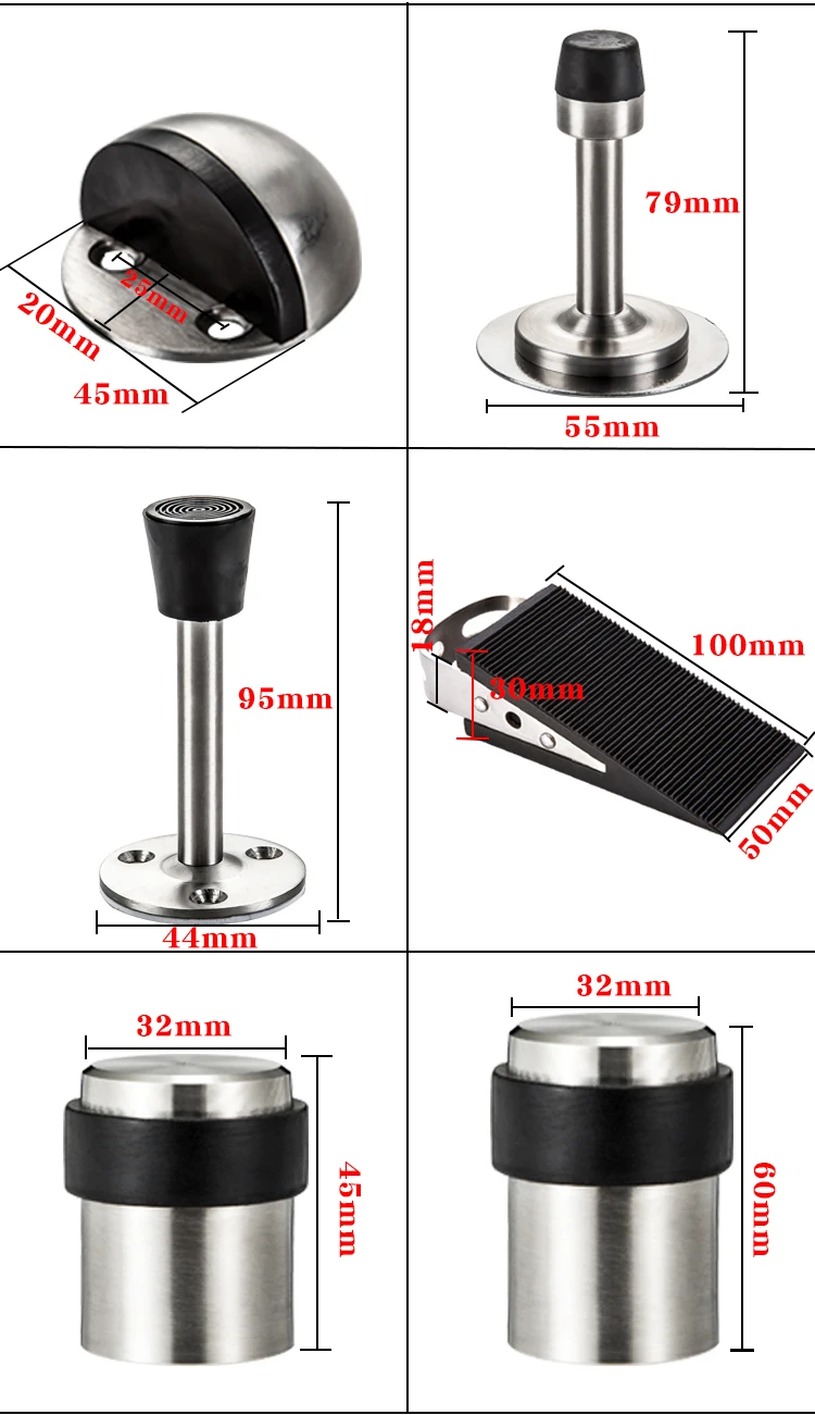 Аппаратные дверные стопоры всасывания анти-столкновения из нержавеющей стали резиновые стопоры черепаха имеет сопротивление связывания