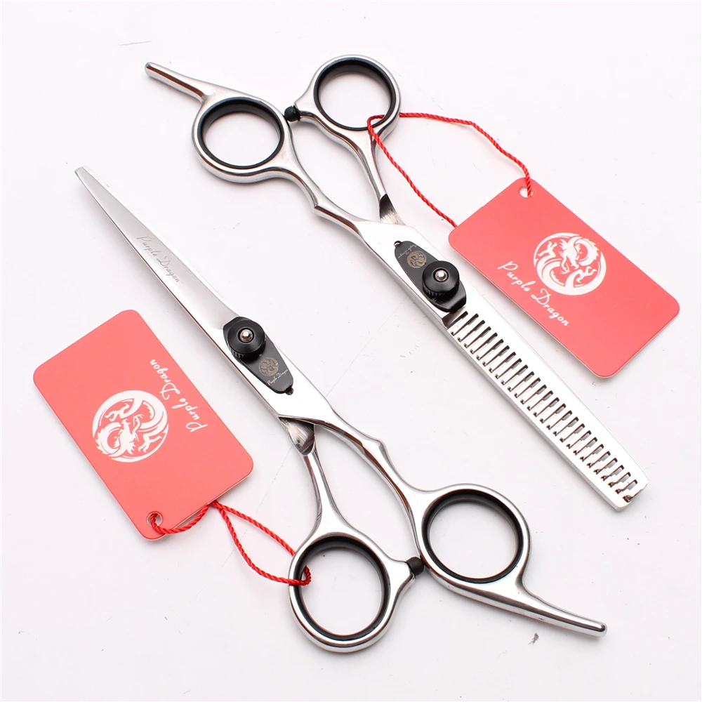 

Z1003 6" 17.5cm Purple Dragon Professional Hairdressing Scissors Cutting Shears Thinning Scissors Styling Tool Hair Scissors Set