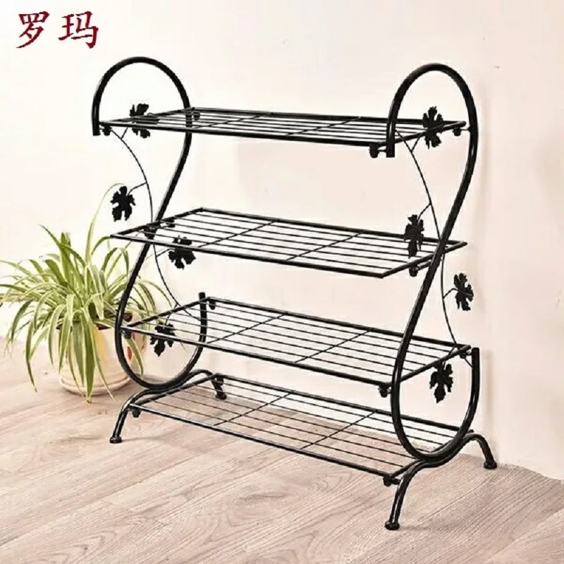 

Special European iron simple shoe rack multi-layer storage shoe cabinet metal small shoe rack three or four-layer