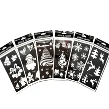 6 шт./компл. индийской хны Трафареты тату для живописи Средства ухода за кожей Книги по искусству блеск татуировки трафарет Шаблоны на руку Средства ухода за кожей стоп c Книги по искусству Ун Дизайн