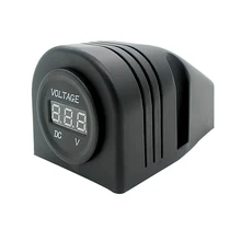 12-24 в автомобиль мотоцикл RV Аксессуары Красный светодиодный цифровой дисплей постоянного тока вольтметр напряжение RV метр с розеткой