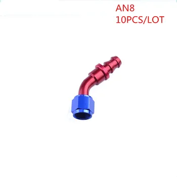 

ESPEEDER 8 AN Fitting AN 8 45 Degree Enforced Aluminum Hose End Fittings Oil Fuel Adapter