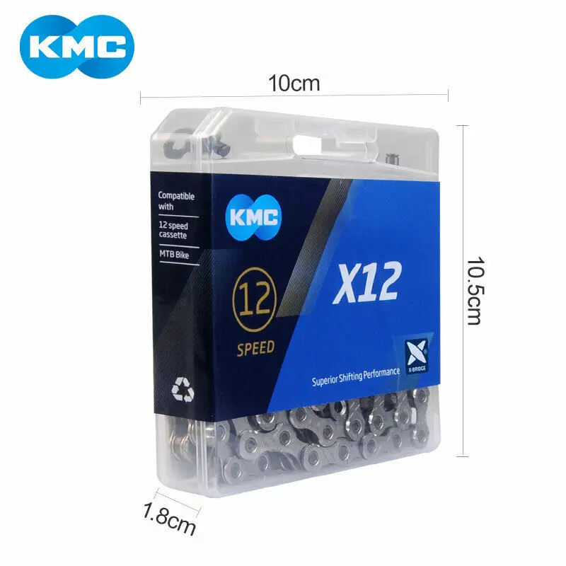 Sale KMC X12 12/24 speed 126L MTB Mountain Road Bike Bicycle Chain 12s Gold/Silver Chain Bicycle Parts 1