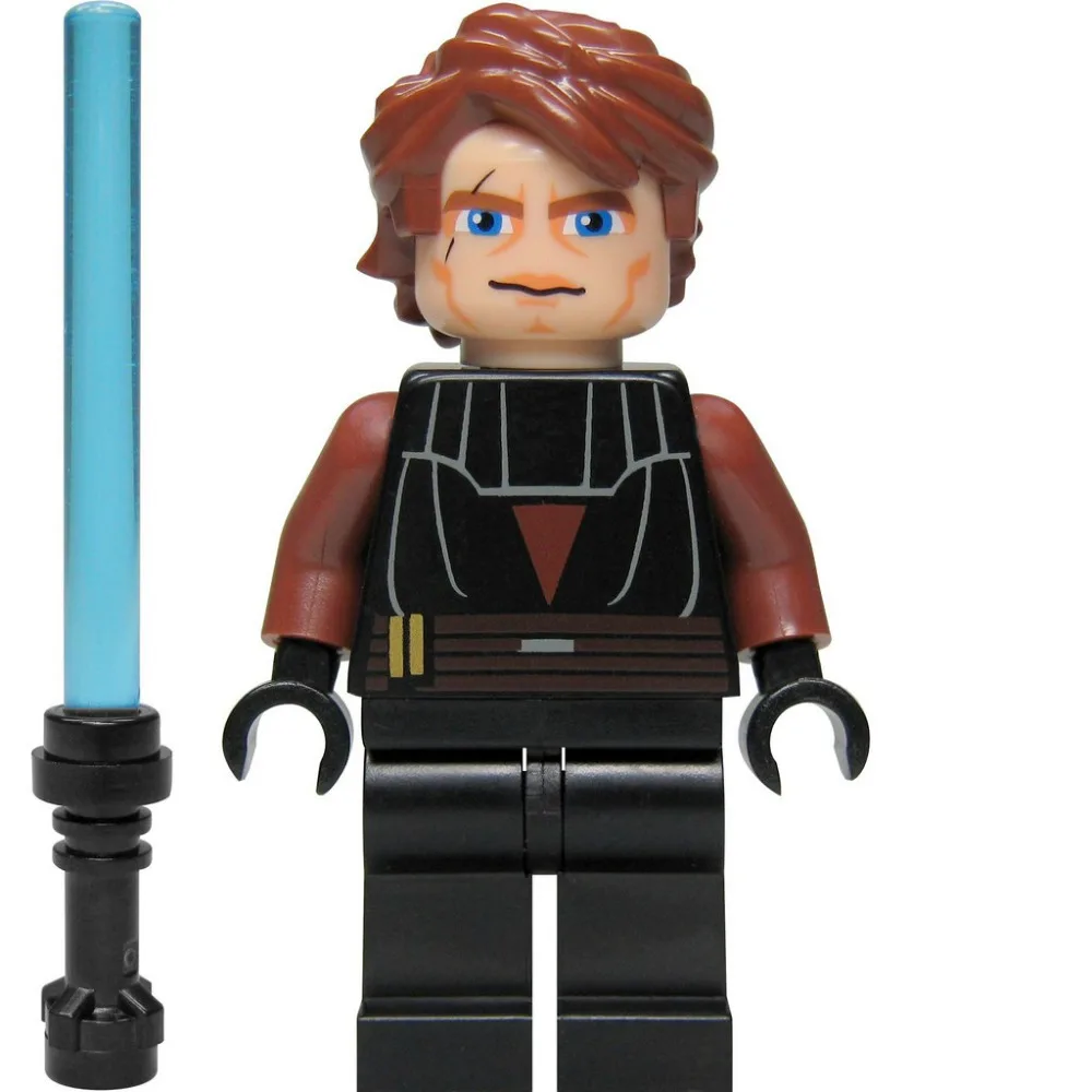Beste Enkele Verkoop STAR WAR Jedi Anakin Skywalker met Lightsaber Darth vader Leia Luke minifig Monteren Bouwstenen Kid Speelgoed