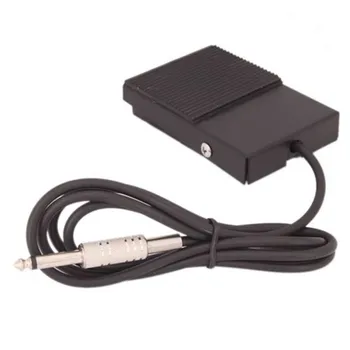 

1pcs black Tattoo Power Supply Foot Pedal Square Iron tattoo footswitch Control for permanent makeup machines free shipping