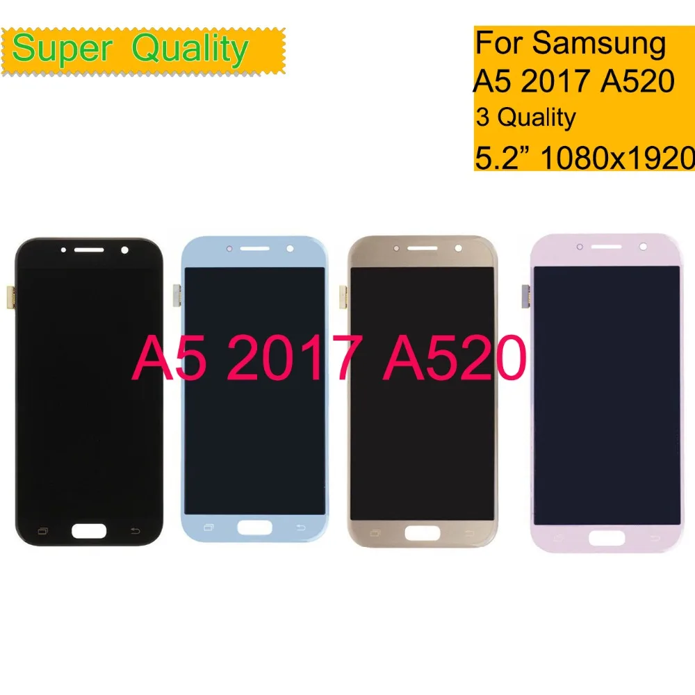 TFT OLED AMOLED LCD for SAMSUNG Galaxy A5 2017 Display Touch Screen Digitizer A520 A520F SM-A520F Replacement | Мобильные телефоны