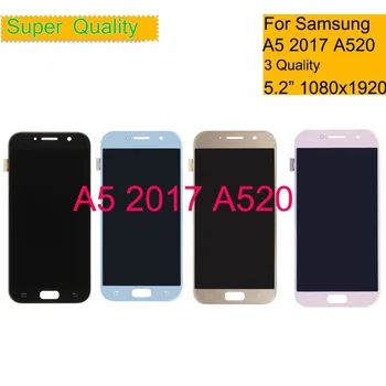

TFT OLED AMOLED LCD for SAMSUNG Galaxy A5 2017 Display Touch Screen Digitizer A520 A520F SM-A520F LCD Replacement