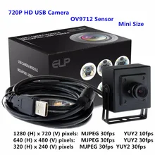 PC camera OV9712 CMOS sensor 1 megapixel 720P HD UVC plug and play mini USB PC webcam for windows. linux or android tablet