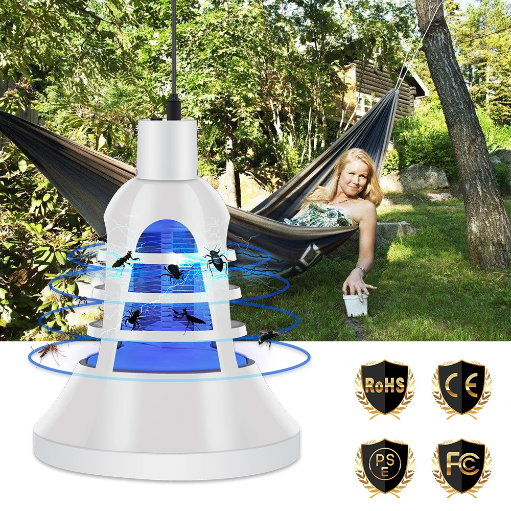 

USB 5V Plant Growing Pest Control Lamp E27 LED Grow Light Bulb 8W Mosquito Killer Lamp 110V 220V Indoor Insect Killer Bug Zapper