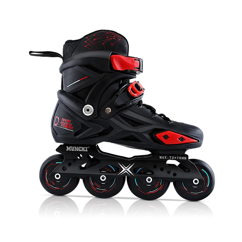 سباق التعرج زلاجات دوارة رياضة الكبار الأطفال مستقيم صف النعال الأسطوانة المضمنة أحذية التزلج الشارع فرشاة تزلج للجنسين IA111