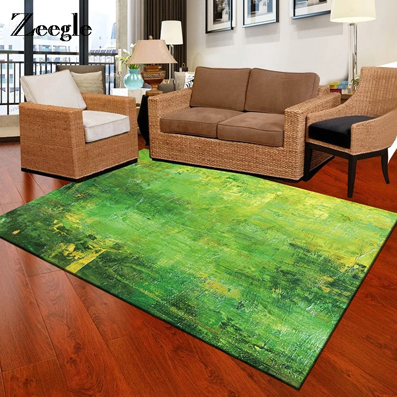 Zeegle акварельные ковры для гостиной нескользящий ковер для детской комнаты офисный стул Пол фланелевые Коврики Спальня ковер прикроватные коврики