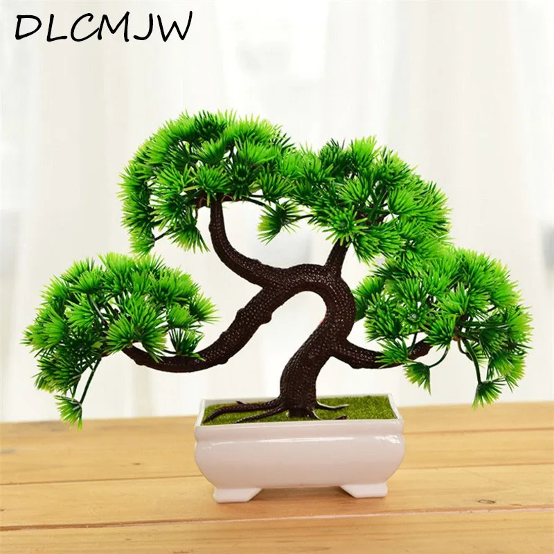 

Artificial Plant Bonsai Tree Plastic flowers Bonsai Fake tree Decor Plant Artificial Flowers Desktop 1pcs Plant Flowers Bonsai