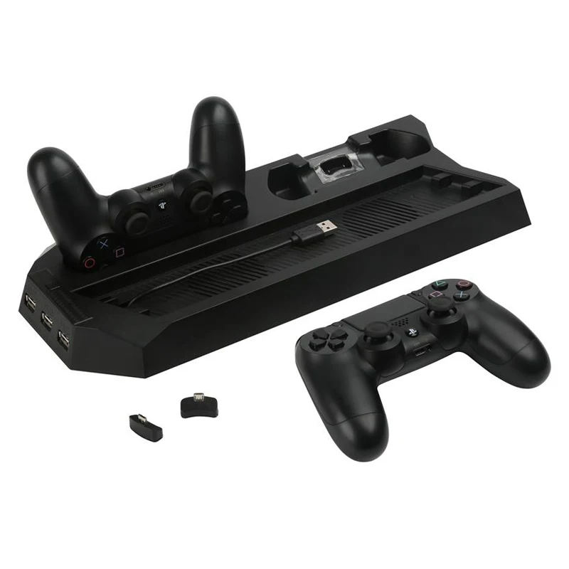 Вертикальная зарядная док станция для PS4 PRO охлаждающий вентилятор двойной