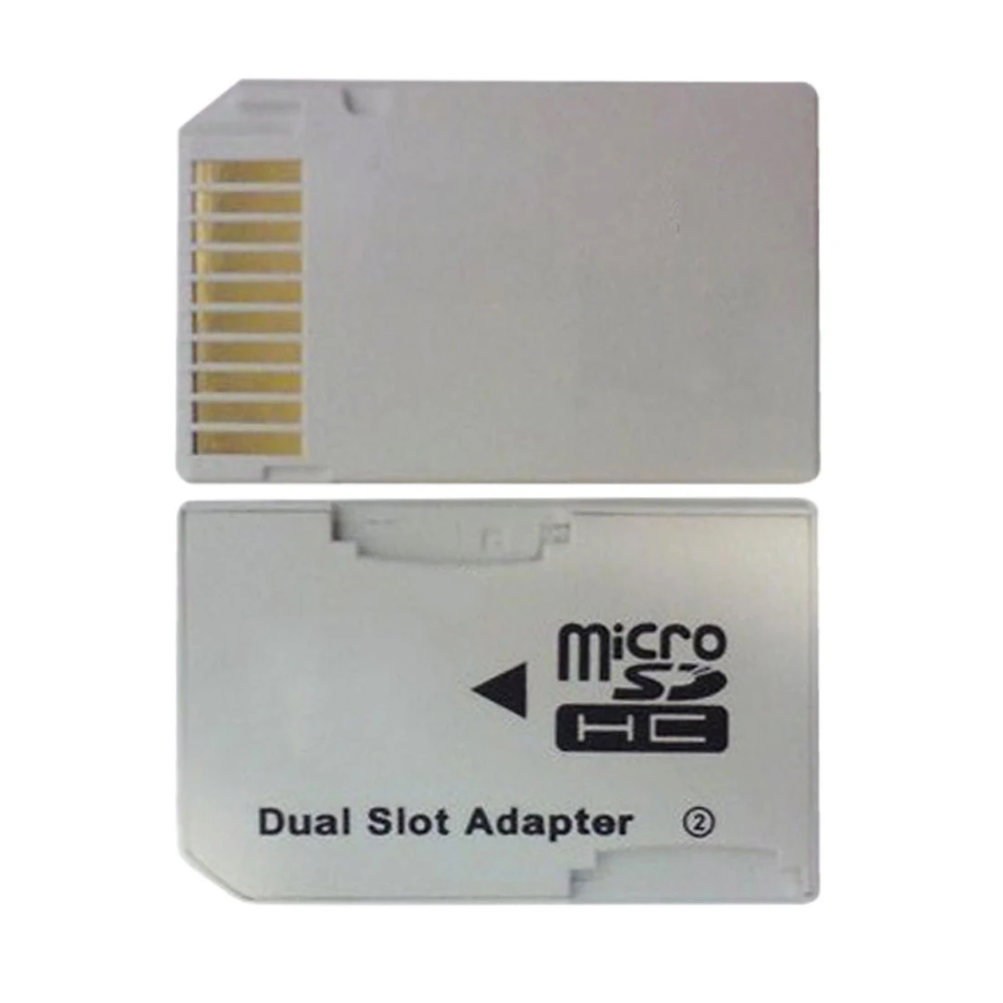 

NOYOKERE New Good Sale Dual 2 Slot Micro For SD TF to Memory Stick MS Card Pro Duo Reader Adapter For PSP