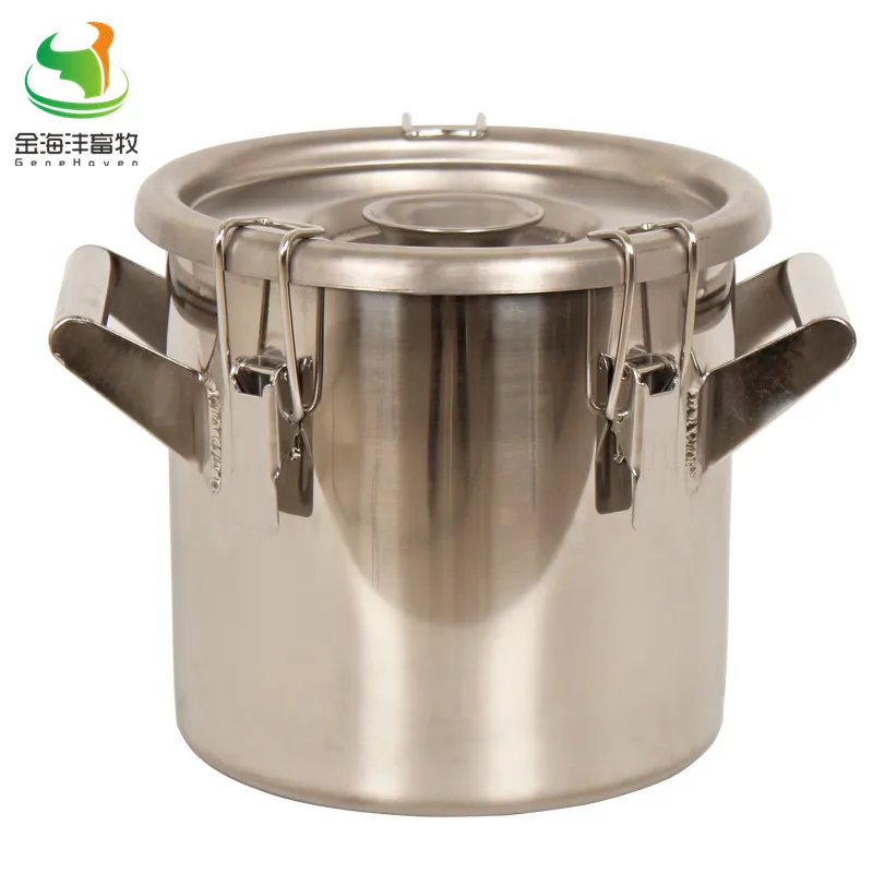 

Straight barrel type Stainless Steel Material Milk Bucket with 6 L Capacity for Dairy Farm