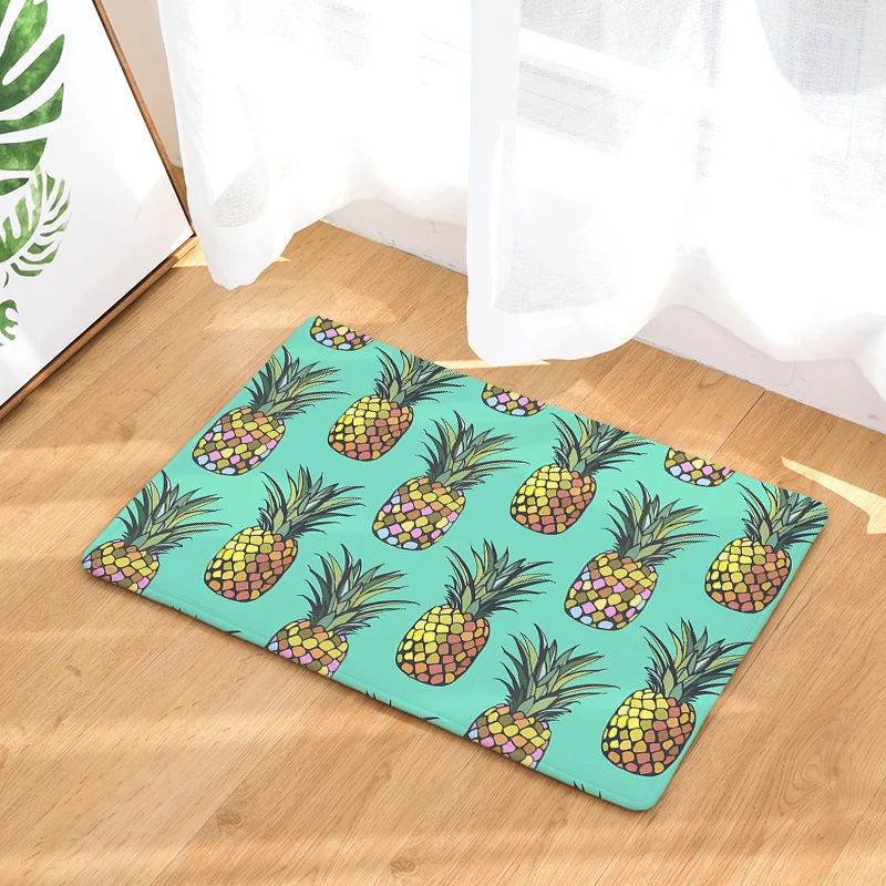 Cross-border law Laiwu 3d printing carpet pineapple bedroom home living room carpet cartoon printing mats mats custom