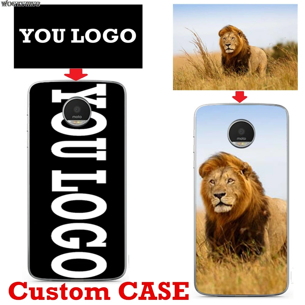 Personalized Custom Logo Name Photo Phone Case For MOTO G4 G5 G7 Power E4 C G5S