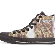 JURASSIC/Новинка; дизайнерская Повседневная парусиновая обувь; обувь на заказ; Прямая