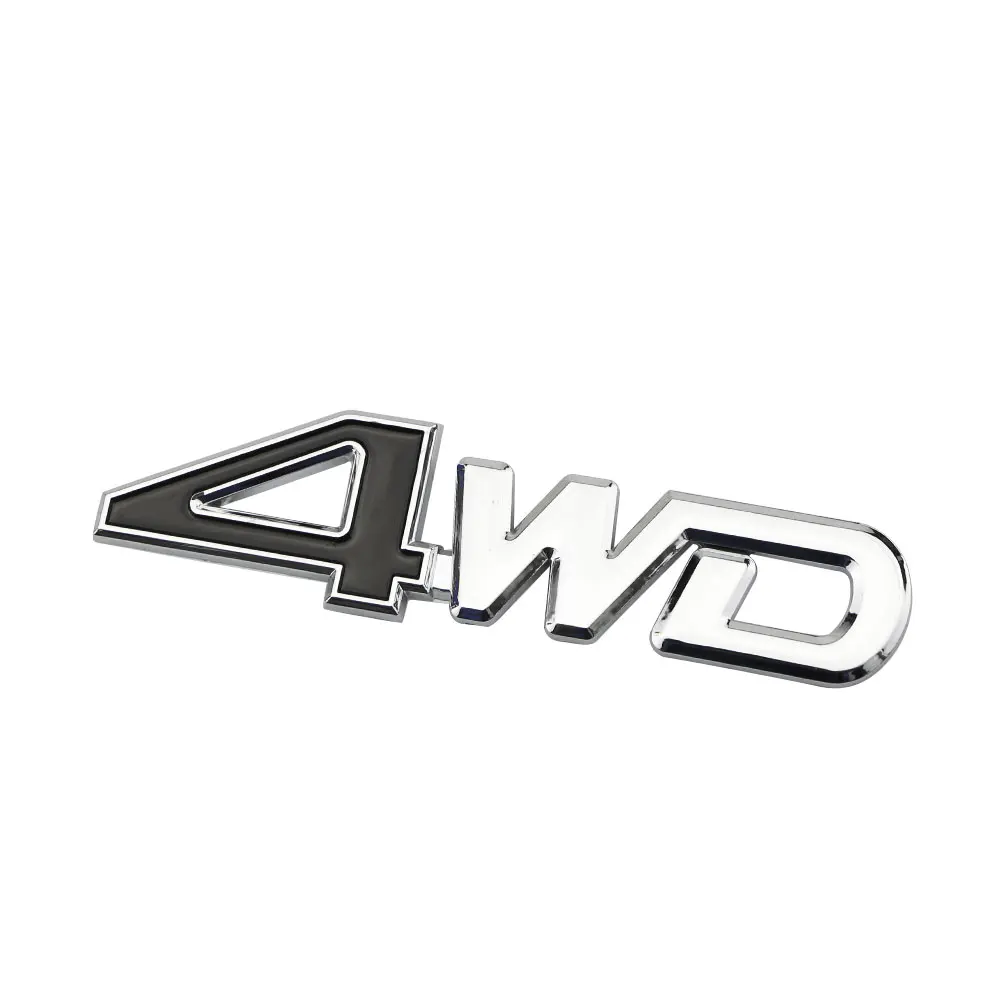 Автомобильная задняя боковая наклейка Jameo 4WD 3d с хромированным значком