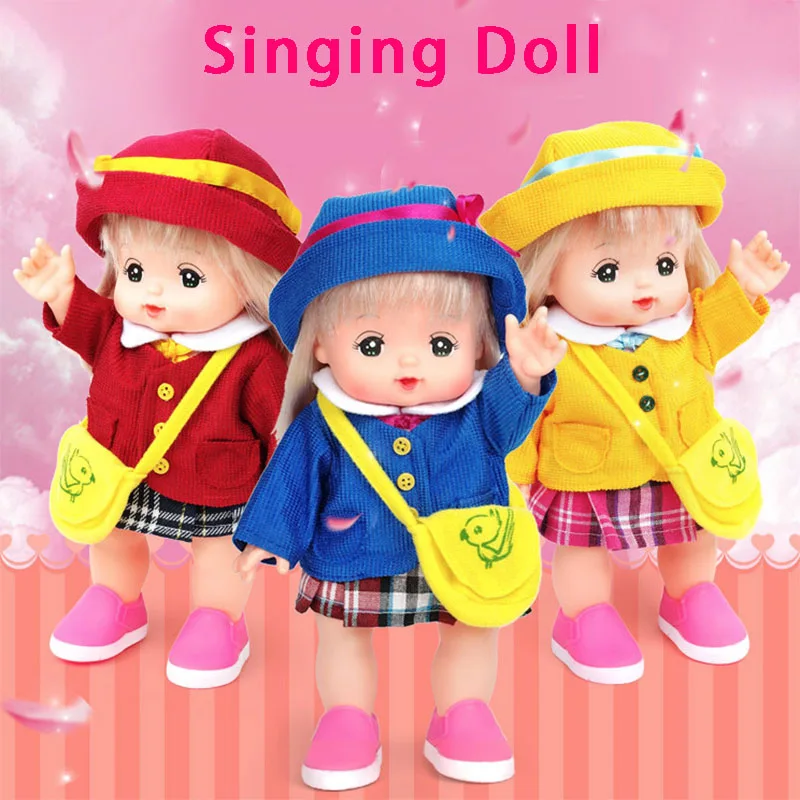 

25cm Lovely Suit Mellchan Baby Doll Clothes Accessories with Music Pretending To Play with Toys Gift