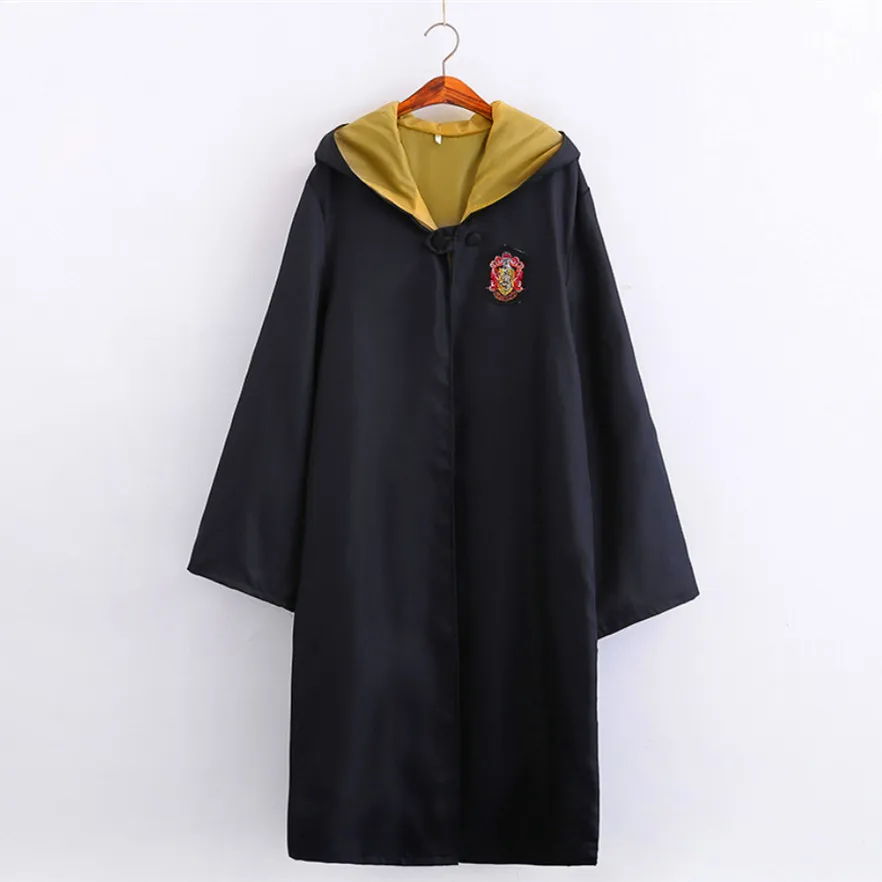 Action hp Quidditchs Colth Hogwart Robe плащ Гриффиндор слизеринс hp Harri Magic платье косплей костюм Одежда для сцены - Цвет: Huf  S