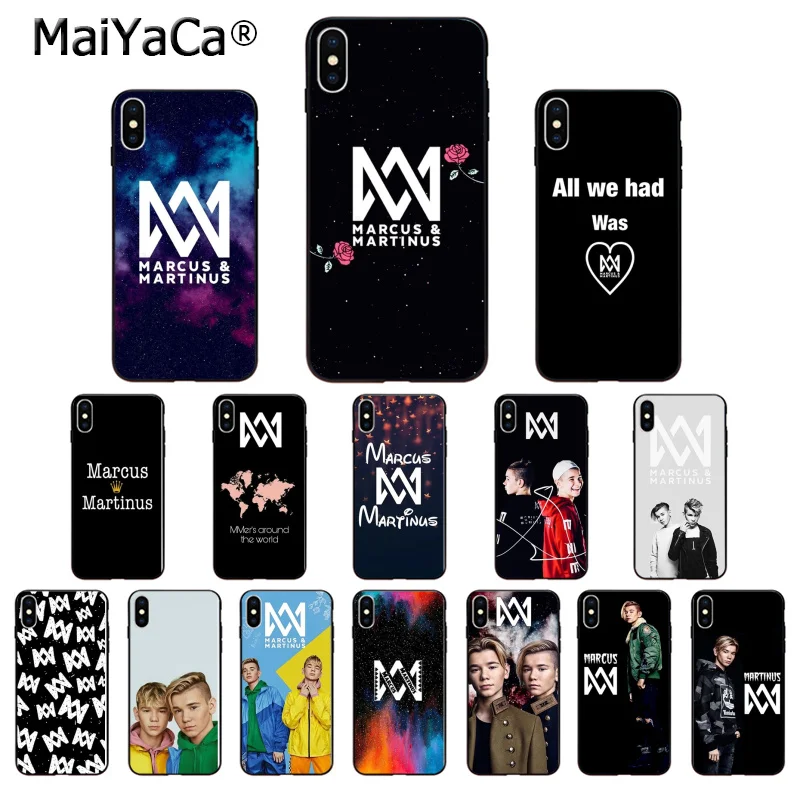 MaiYaCa Маркус Мартинус Силиконовый ТПУ мягкий черный чехол для телефона iPhone 8 7 6 6S Plus
