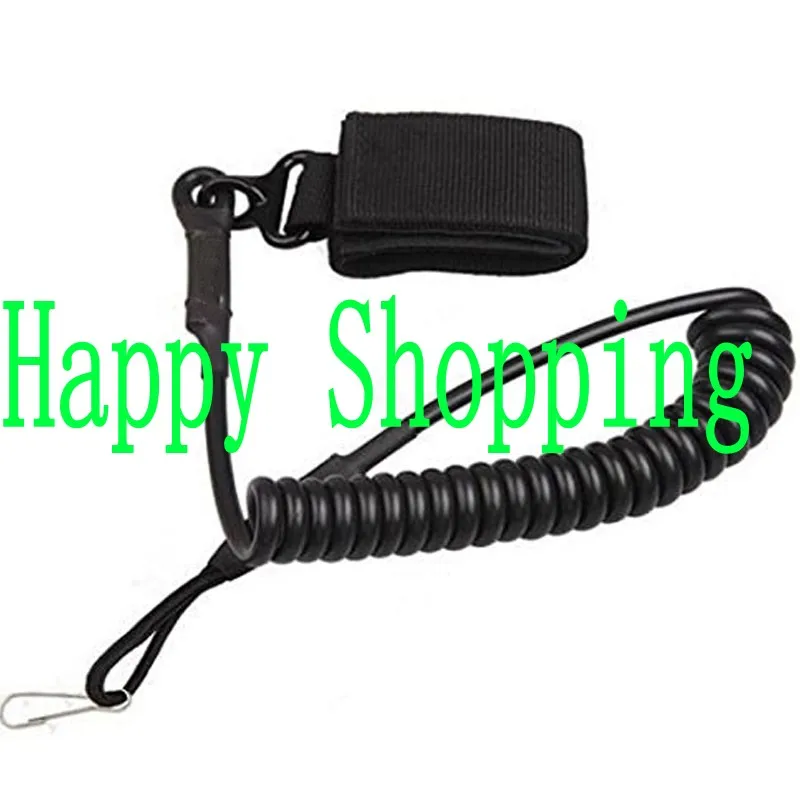

Adjustable Combat Sling Telescopic Tactical Pistol Secure Lanyard Spring Sling with magic tape Belt hanging buckle